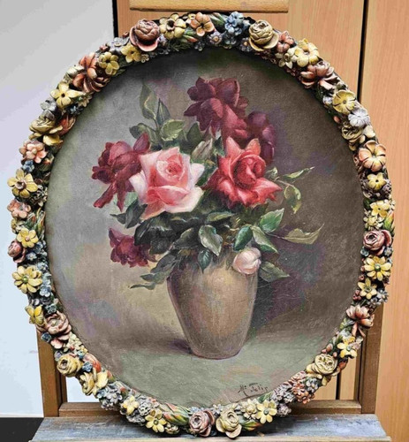 Tableau ancien huile - tableau,