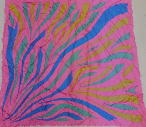 Foulard 100 soie vintage - foulard,