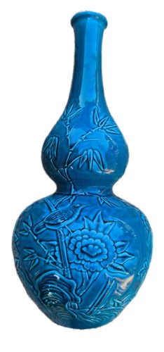 China blue porcelain vase qing - china,