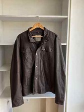 Vintage Bata Men’s Brown Leather Moto Style Jacket Sz L