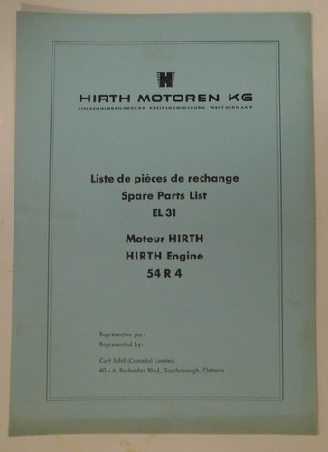 Hirth engine 4 - hirth, spare