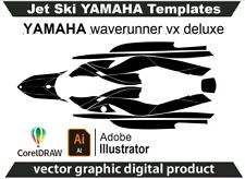 Jet Ski templates Yamaha waverunner vx deluxe Format Ai Cdr Ready for design J20