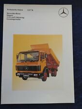 Mercedes Benz 1217 K tipper brochure 07.1983