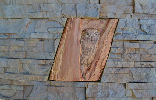 Moule béton hibou arbre - béton,