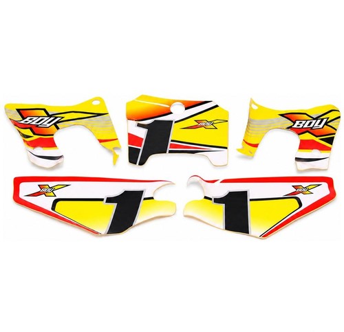 Kit déco jaune mini moto