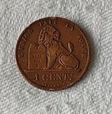 1 CENTIMES 1912. ALBERT ROI