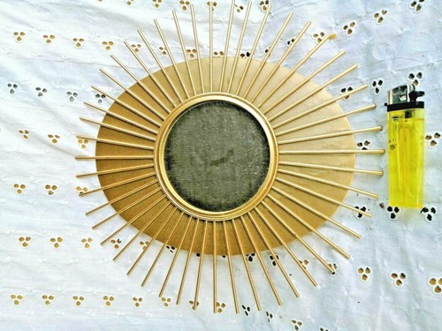 Petit miroir soleil laiton - soleil, en