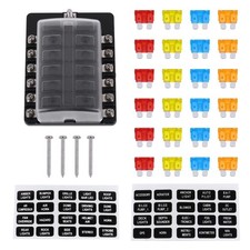  Boîte à fusibles automatique durable de 12 manières de porte-fusible de voiture