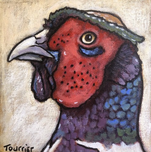Tableau portrait faisan - tableau,