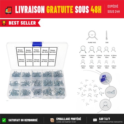 Yixisi 250 pièces clips - pièces, à