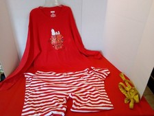 Snoopy Christmas Women’s 2-Piece Pajama Set 100% Cotton size XL