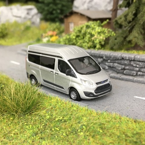 Ford transit custom bus - transit, gris