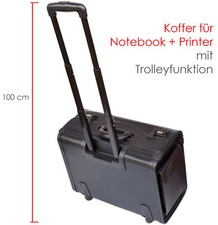 Valise Trolley Stable Rouleaux Pour Mobile Imprimante + PC Portable À 44cm Large