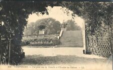 Compiegne Vue prise sous la Tonnelle et l'Escalier du Château France Postcard