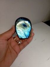 125g  BLOC A POSER LABRADORITE Madagascar Massage Lithothérapie pierre 
