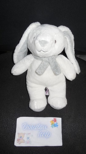Doudou peluche lapin - doudou, blanc