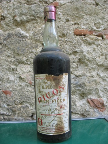 Rare bouteille ancienne amer - rare,