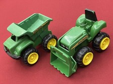 JOHN DEERE Official Tomy Tractor Truck Antique Toys Lot of 2