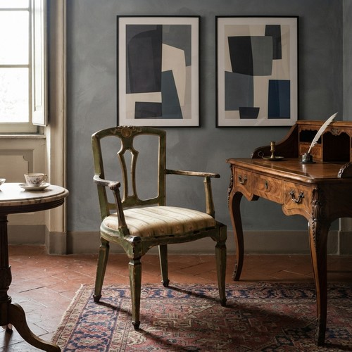 Fauteuil néoclassique ancien - néoclassique,