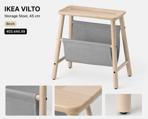 Tabouret rangement ikea - tabouret, de
