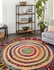 Tapis en coton et jute tapis