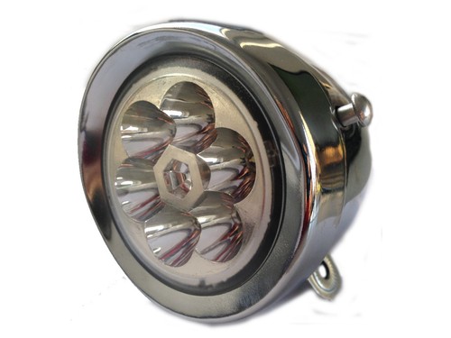Feu avant led métal - feu, chrome