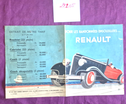22205 renault cabriolet - n°22205, /