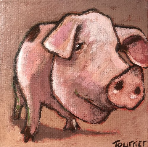 Tableau cochon tourrier - un,