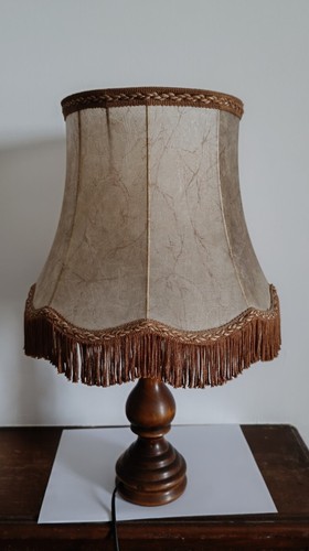 Lampe poser bois tourné - lampe,