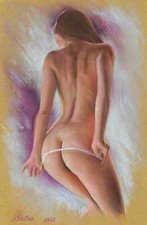 nu féminin , dessin original