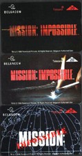BELGACOM MISSION IMPOSSIBLE SERIES LOT 3 DIFFERENT TELECARDS 20u