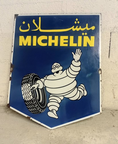 Plaque émaillée michelin - plaque,