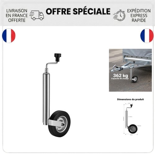 Roue jockey remorque - roue,