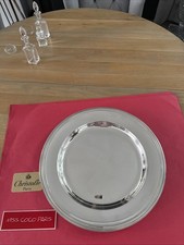 CHRISTOFLE MALMAISON HOLLOW ROUND PLATE VERY NICE CONDITION SILVER METAL DIAMETER 39CM