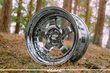 4X18 Inch 5X120 HART Wheels HR99 Foncé Chrome Roues Pour BMW E39 E38 E60