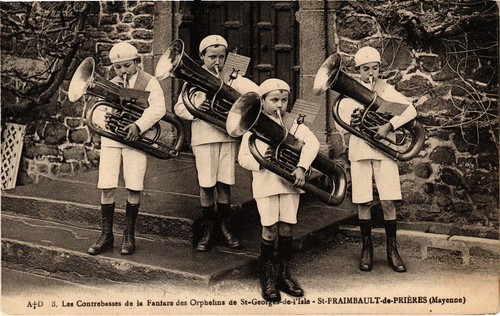 Cpa les contrebasses - cpa, la