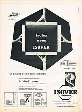 ADVERTISEMENT ADVERTISING 014 1960 ISOVER SAINT-GOABAIN Glass Wool