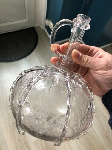 Ancienne carafe verre - carafe, soufflé