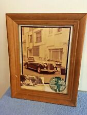 OLD ROLLS ROYCE SILVER CLOUD FRAMED PICTURE & VEHICLE EXCISE TAX DISC DATED 1956