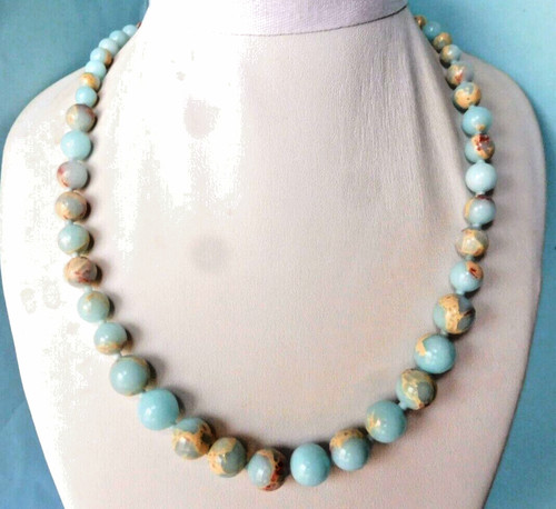 Collier jade bleu - jade, de