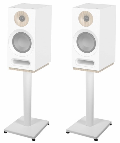 Pair steel white stands - white,