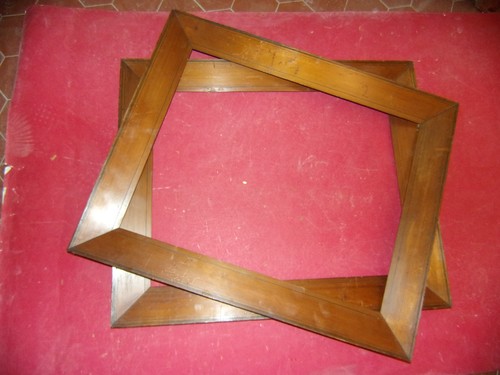 Paire cadres bois - de,