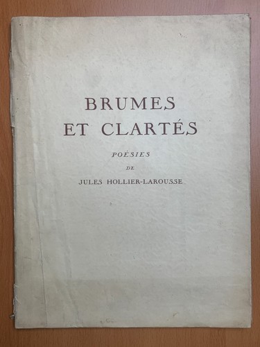Brumes clartés poésies - clartés,