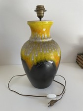 Pied de lampe Fat Lava jaune