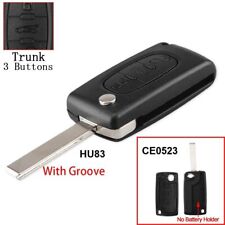  Coque Clé 3 Boutons HU83