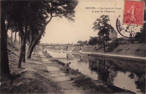 Cpa digoin les bords - bords, du