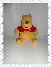 M-Winnie The Pooh Sitting Bear T-Shirt Disney Bee Red