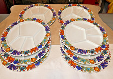 8 assiettes à fondue Acapulco