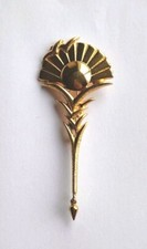 Broche de Fleur Egyptienne art déco- Pièce Rare-vintage-Années 1950