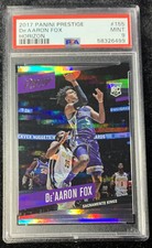2017 Prestige HORIZON De'AARON FOX (RC) ROOKIE #155 PSA 9 SAN ANTONIO SPURS